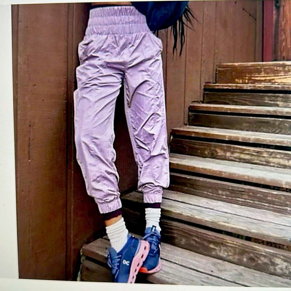 FP Movement by Free People Lilac High-Waist Track Joggers